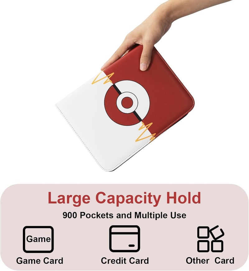 awedsu Collectible Trading Card Albums,Collectible Trading Card Protective Sleeves,Card Binder 4-Pocket,400 Pockets Card Case Holder for TCG, Sports Card. - Image 3
